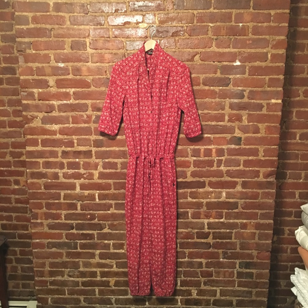 Maison Scotch Red Printed Jumpsuit